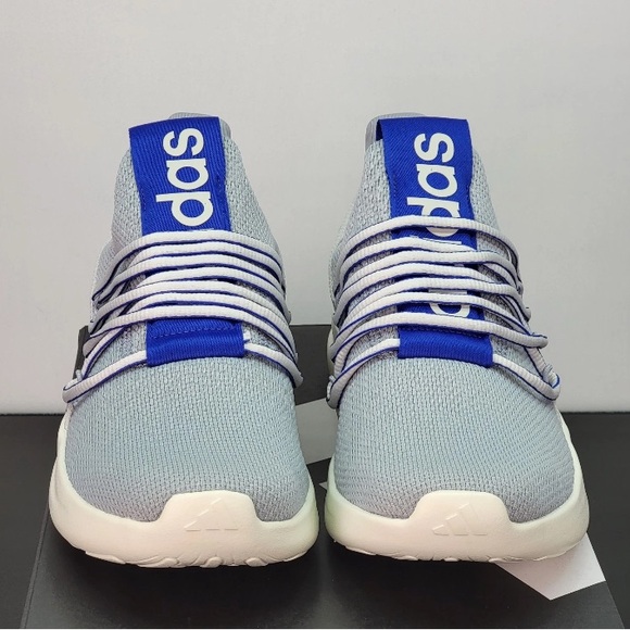 adidas Shoes - Adidas Light Gray Sneakers with Bold Blue Accents